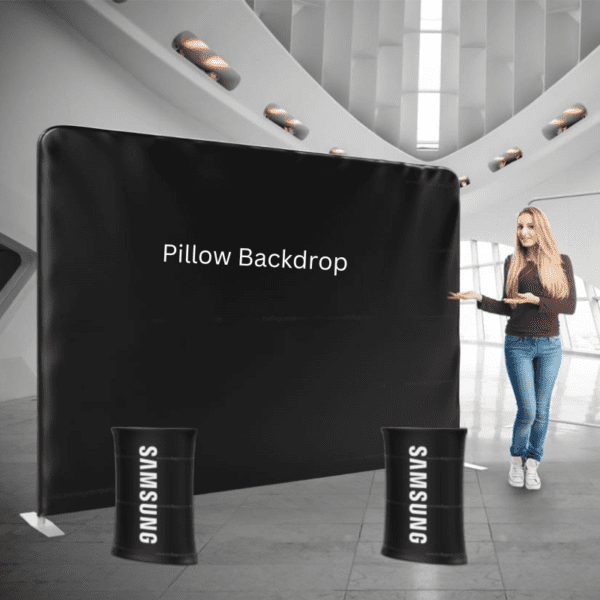 Exhibition series pillow backdrop -10ft x 20ft
